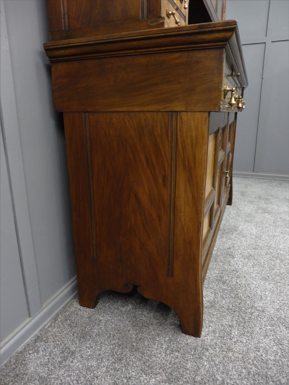 SUPERB QUALITY WALNUT ARTS AND CRAFTS BOOKCASE View V