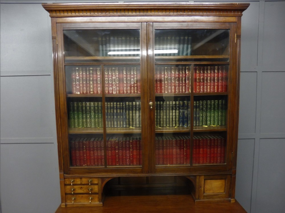 SUPERB QUALITY WALNUT ARTS AND CRAFTS BOOKCASE View VII