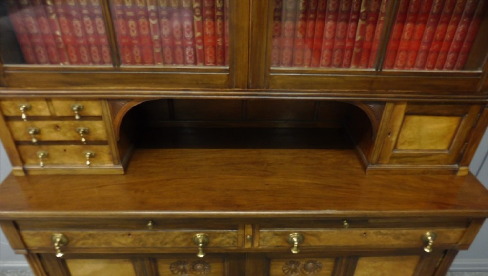 SUPERB QUALITY WALNUT ARTS AND CRAFTS BOOKCASE View XIII