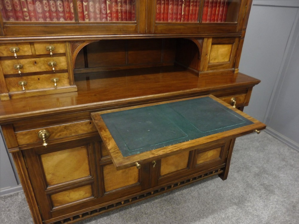 SUPERB QUALITY WALNUT ARTS AND CRAFTS BOOKCASE View XVI