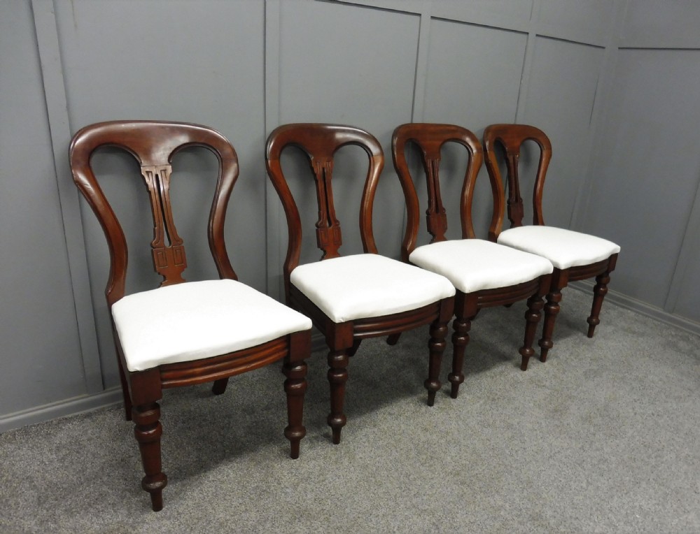 SET OF 12 VICTORIAN WALNUT DINING CHAIRS View VI