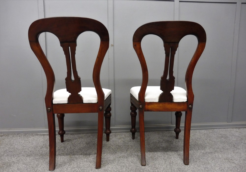 SET OF 12 VICTORIAN WALNUT DINING CHAIRS View IX