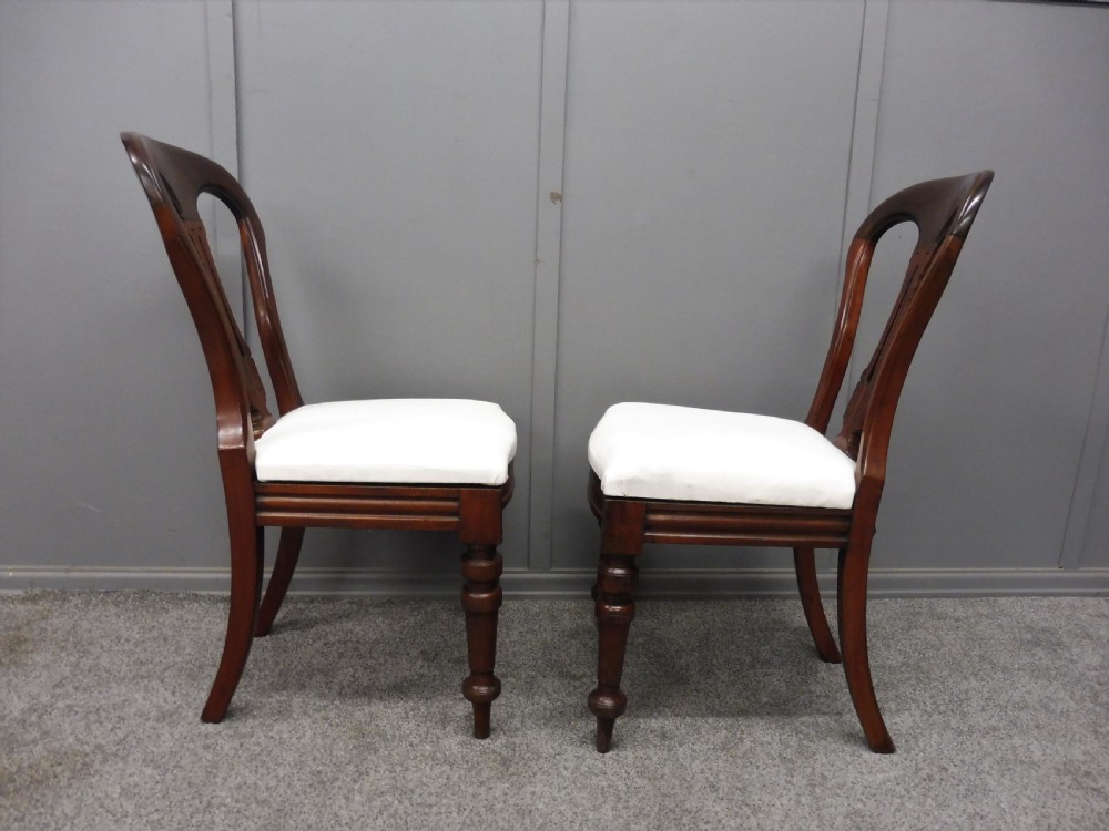 SET OF 12 VICTORIAN WALNUT DINING CHAIRS View X