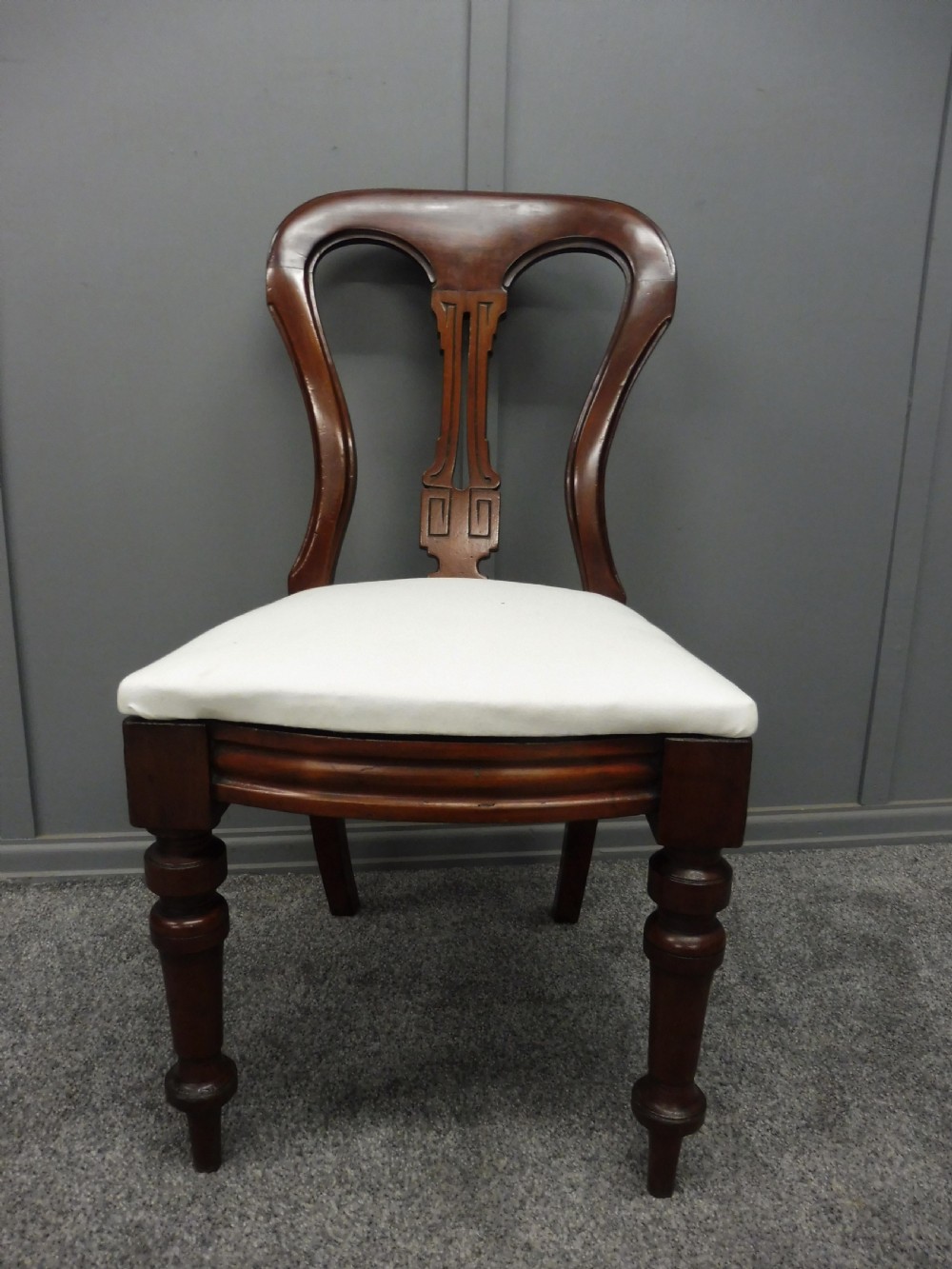 SET OF 12 VICTORIAN WALNUT DINING CHAIRS View XII