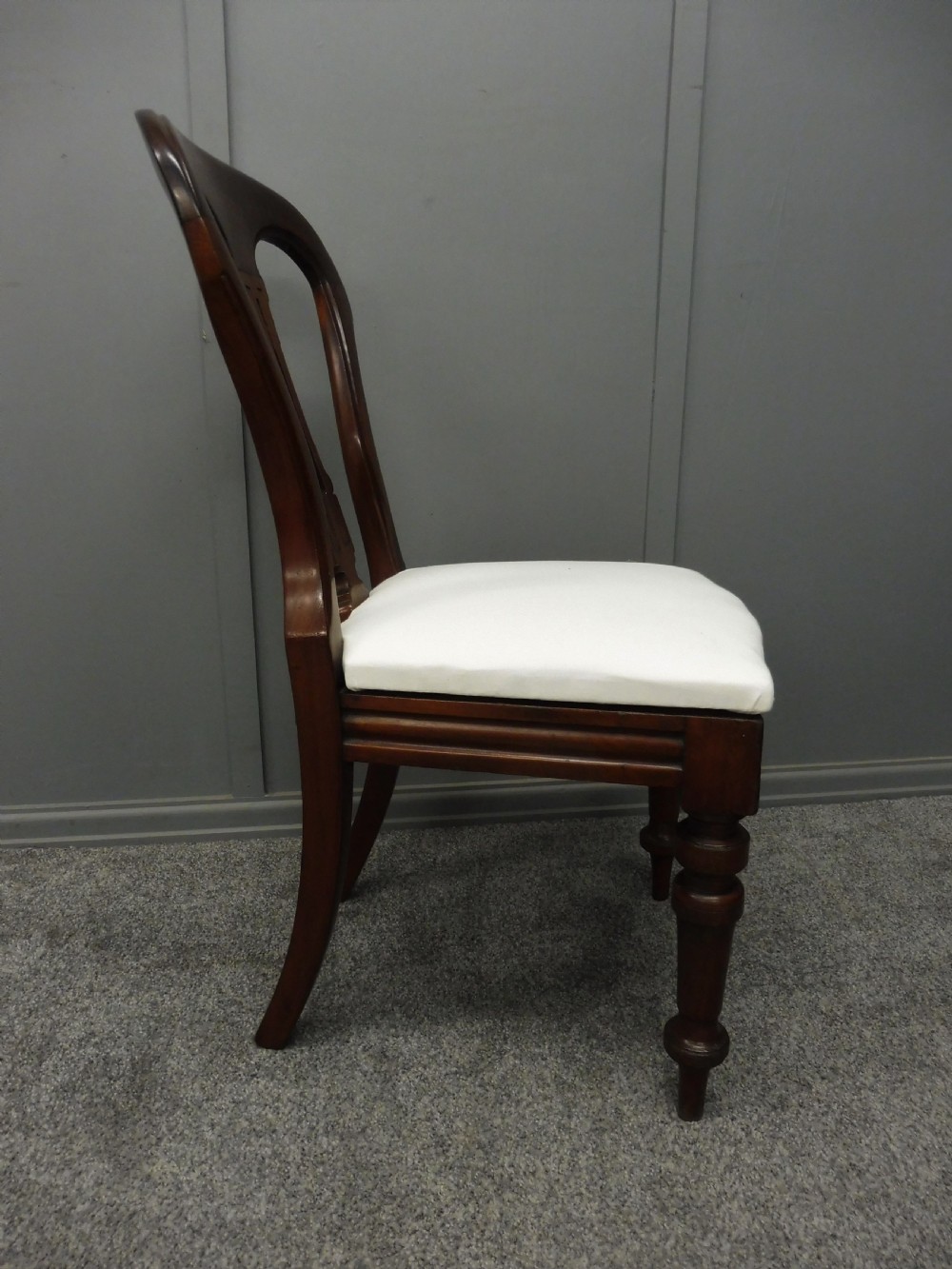 SET OF 12 VICTORIAN WALNUT DINING CHAIRS View XIV