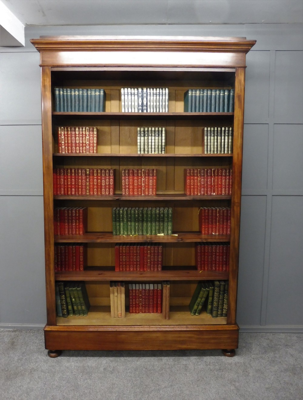 LARGE 19TH CENTURY FRENCH MAHOGANY BOOKCASE View II