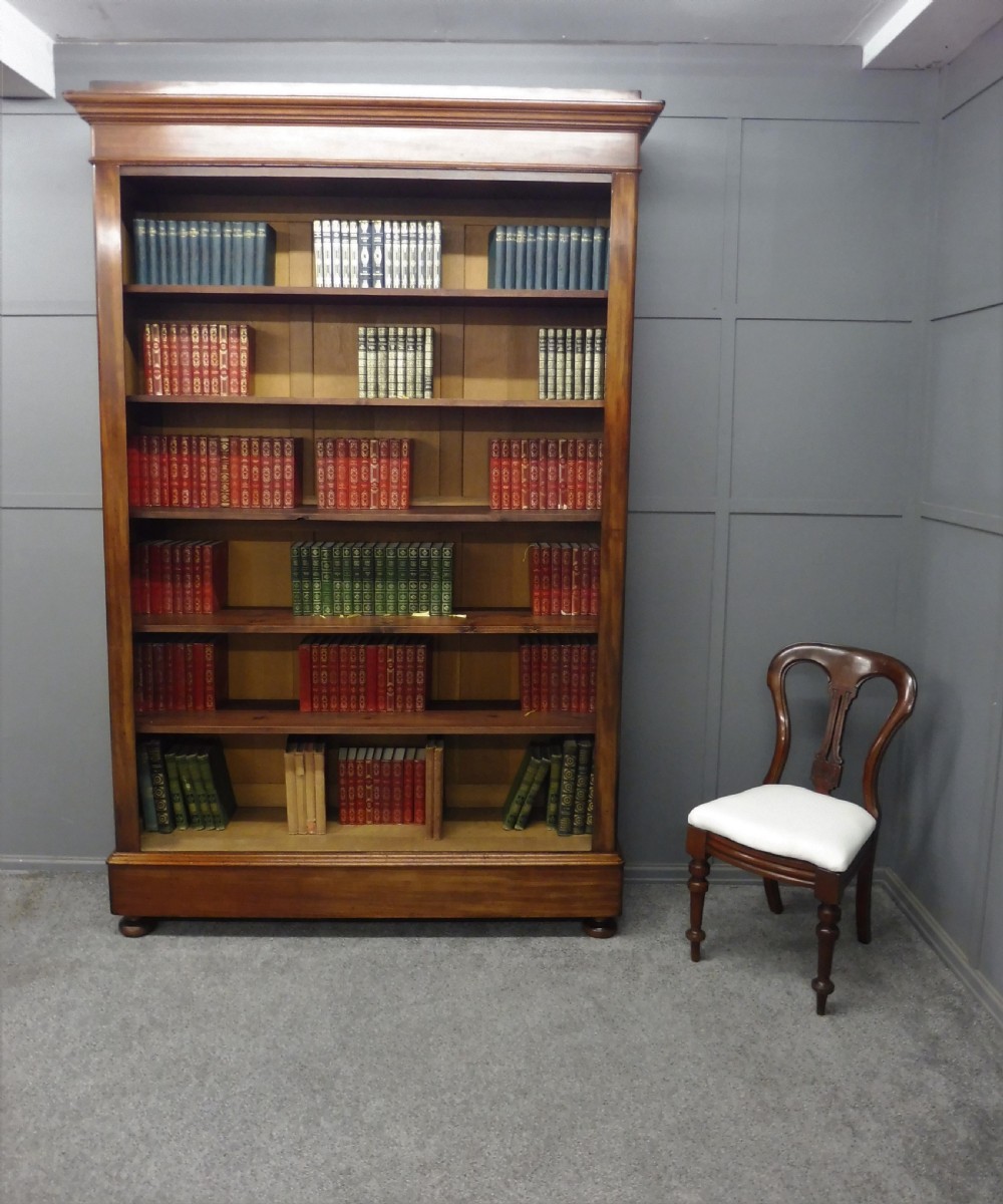 LARGE 19TH CENTURY FRENCH MAHOGANY BOOKCASE View IX
