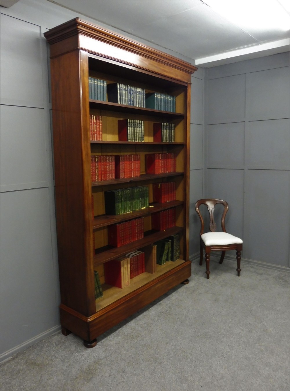 LARGE 19TH CENTURY FRENCH MAHOGANY BOOKCASE View XI