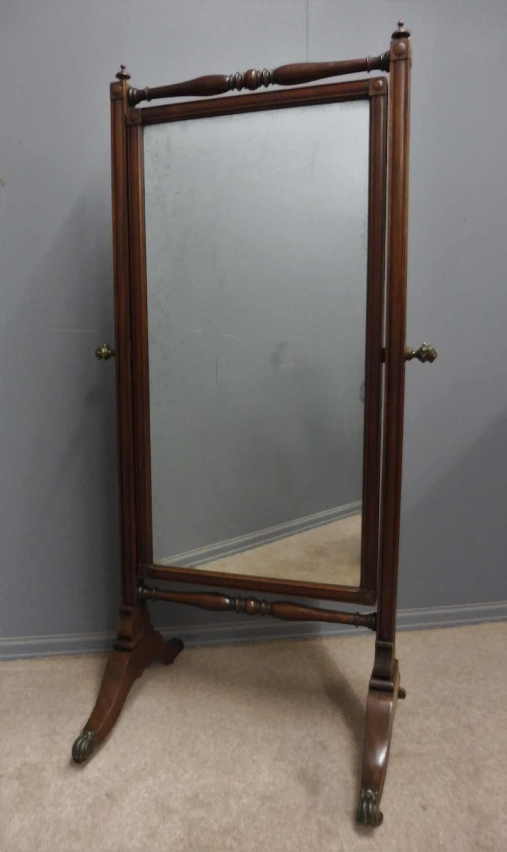 BEAUTIFUL 19TH CENTURY CHEVAL MIRROR
