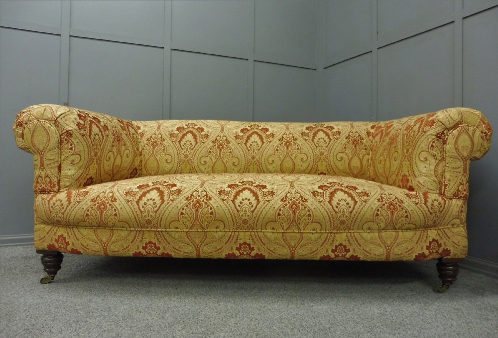 NEWLY UPHOLSTERED VICTORIAN CHESTERFIELD SOFA View III
