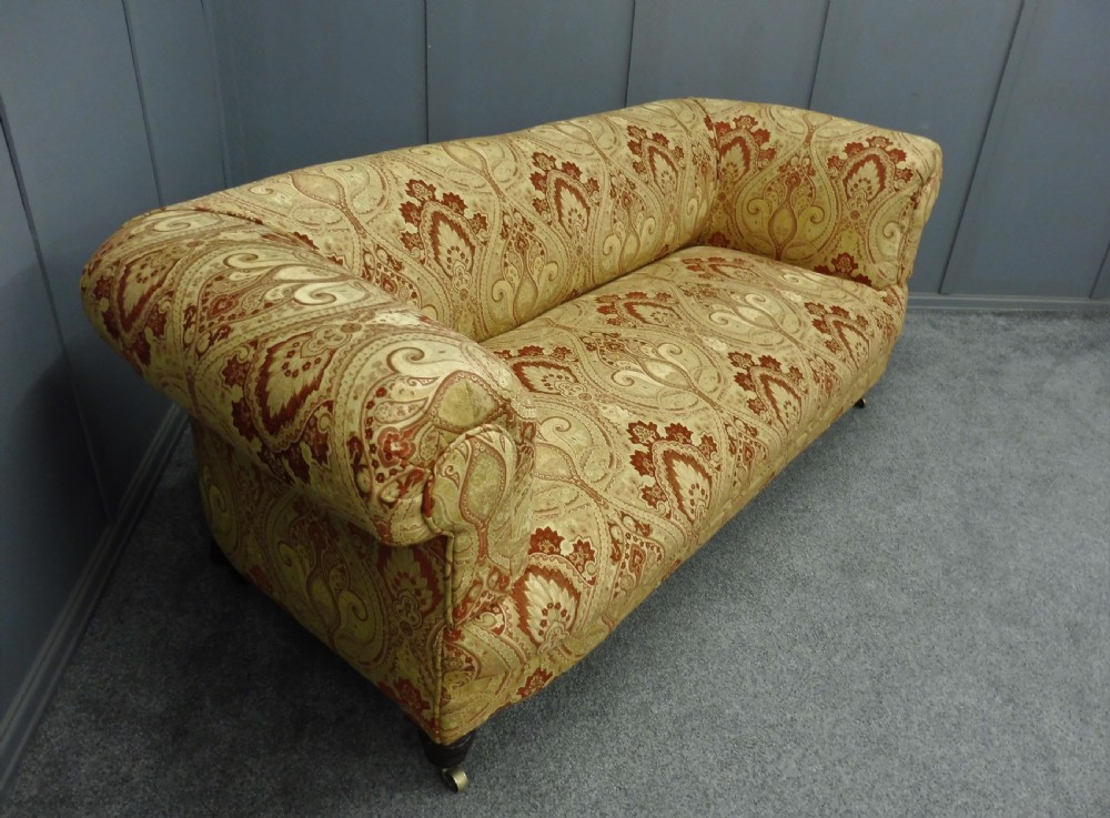 NEWLY UPHOLSTERED VICTORIAN CHESTERFIELD SOFA View VI