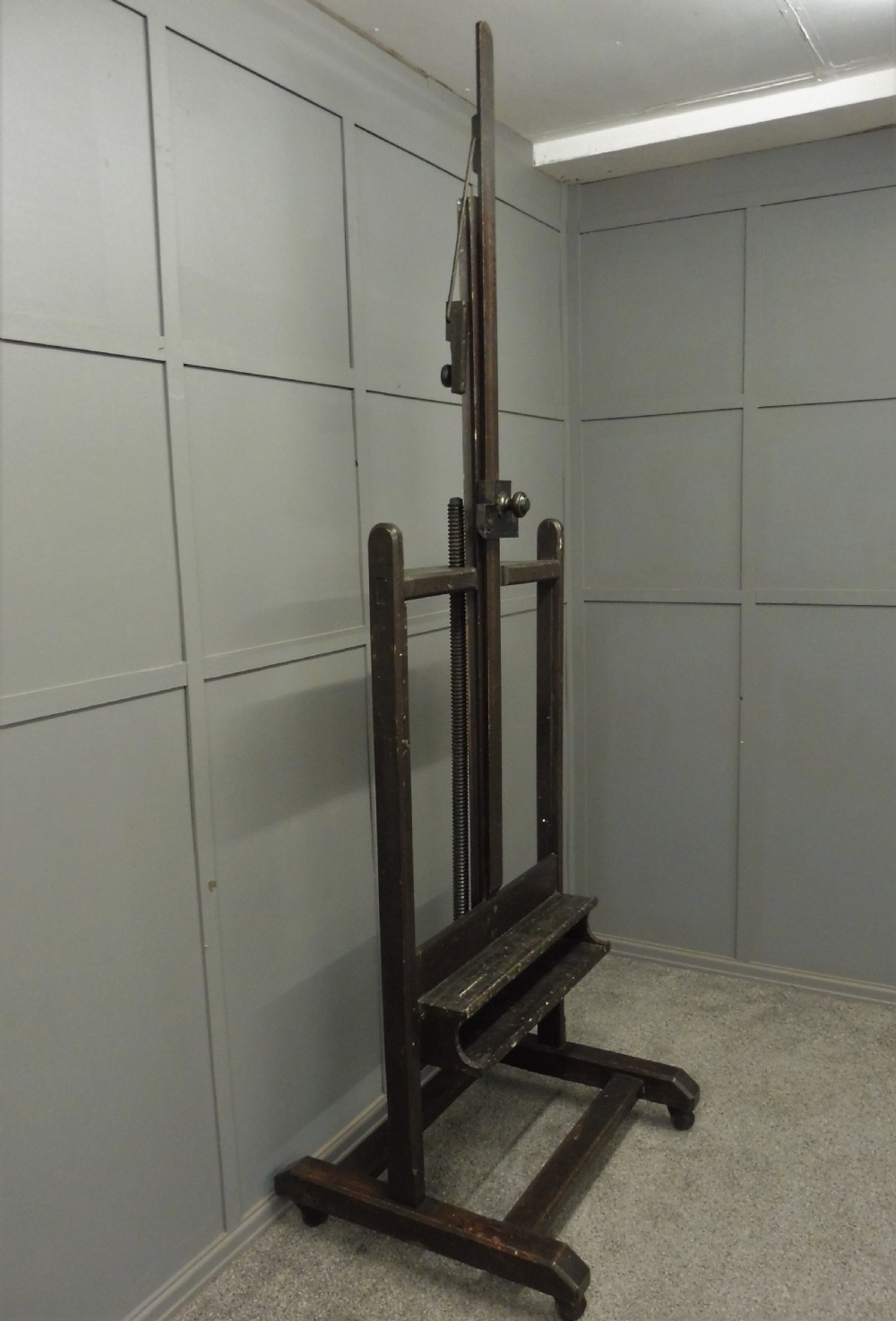 LARGE VICTORIAN PROFESSIONAL ARTISTS STUDIO EASEL View II