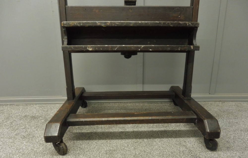 LARGE VICTORIAN PROFESSIONAL ARTISTS STUDIO EASEL View IV