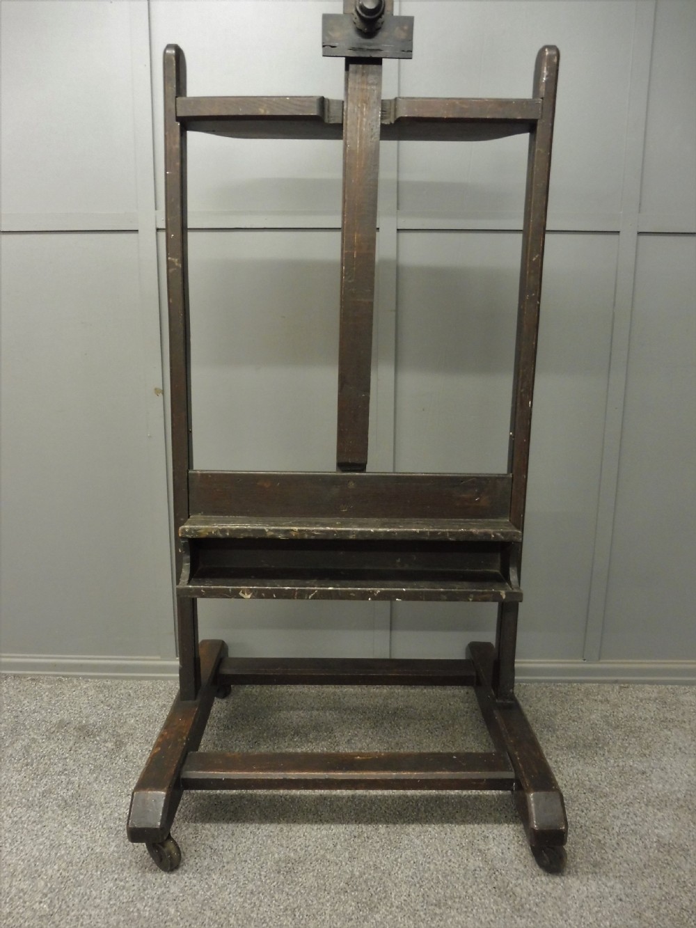 LARGE VICTORIAN PROFESSIONAL ARTISTS STUDIO EASEL View V