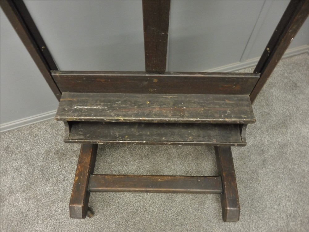 LARGE VICTORIAN PROFESSIONAL ARTISTS STUDIO EASEL View XIV