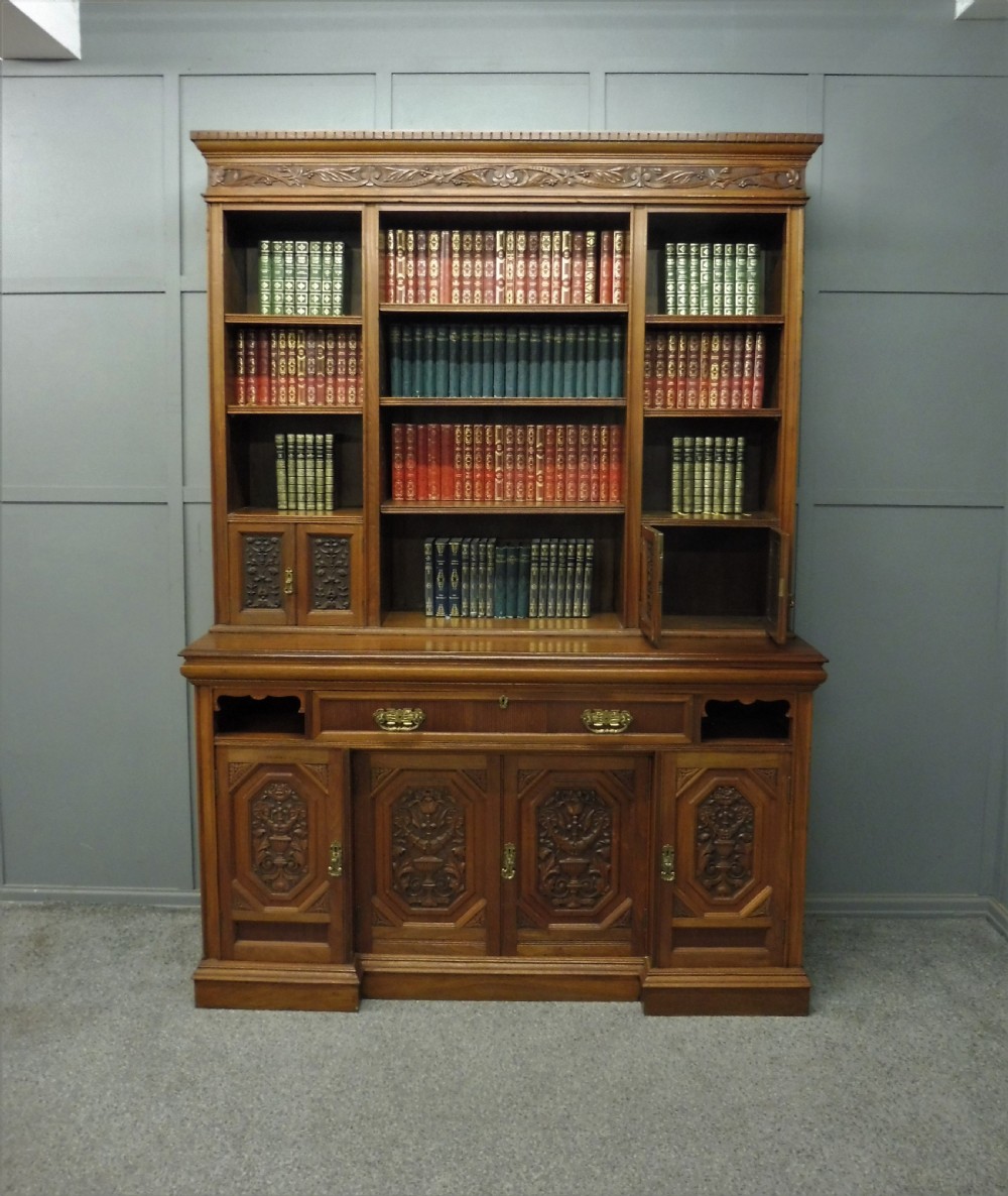 GOOD 19TH CENTURY WALNUT BOOKCASE  View XV