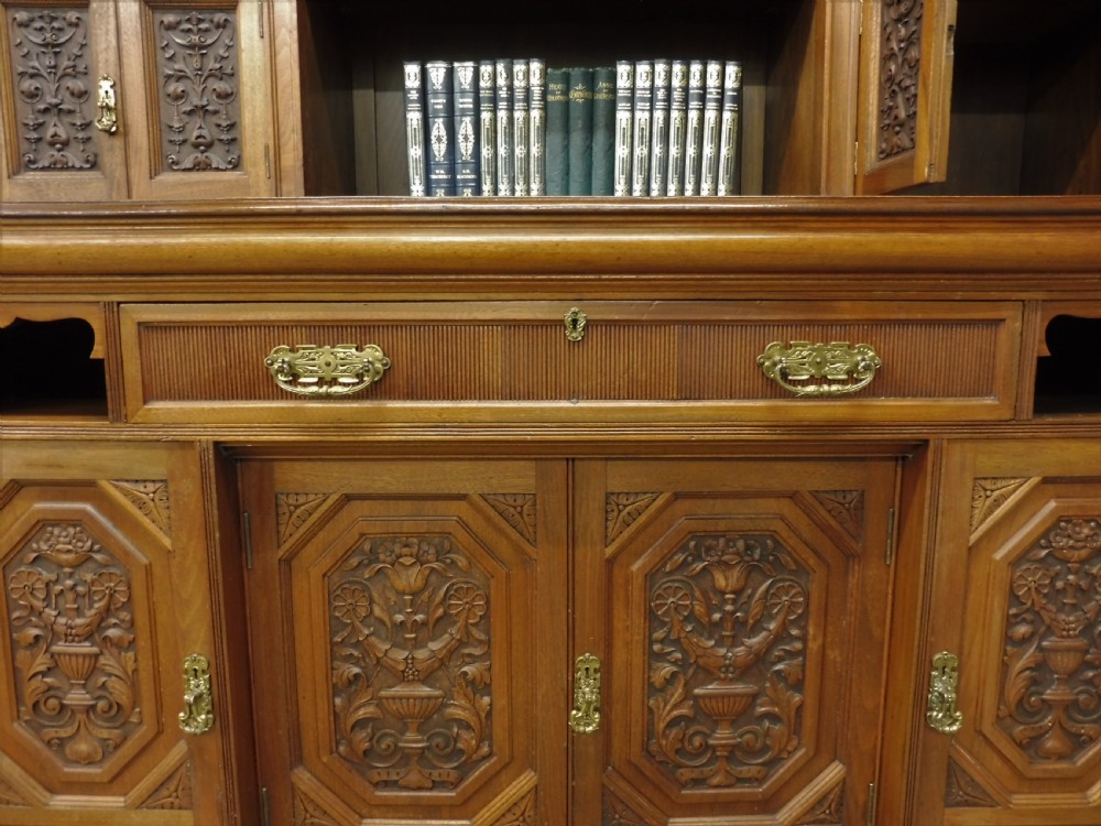 GOOD 19TH CENTURY WALNUT BOOKCASE  View XVIII