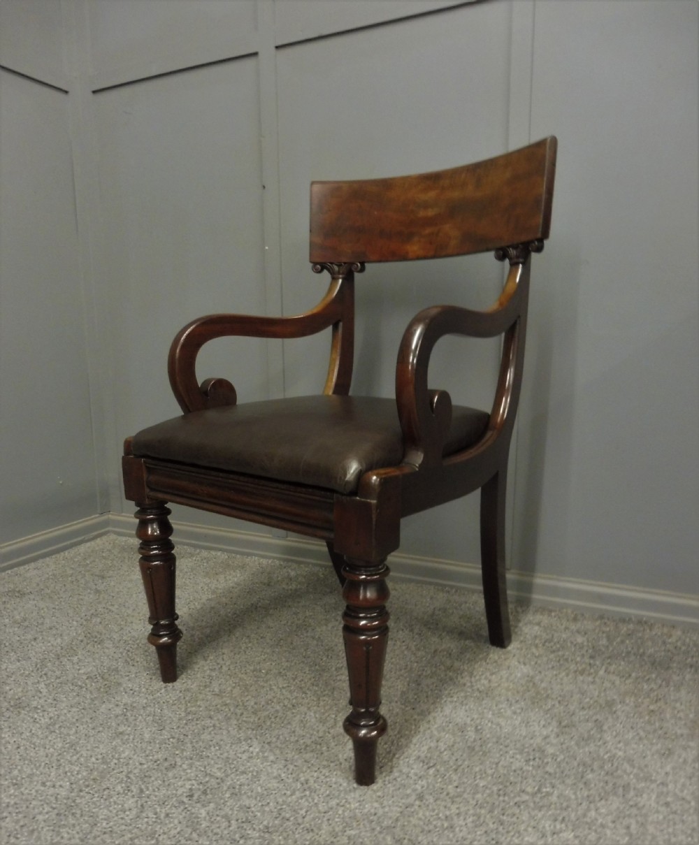 EARLY 19TH CENTURY REGENCY DESK CHAIR