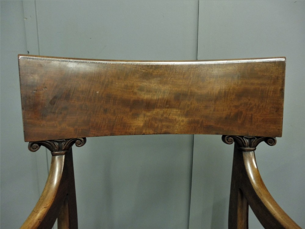EARLY 19TH CENTURY REGENCY DESK CHAIR View V