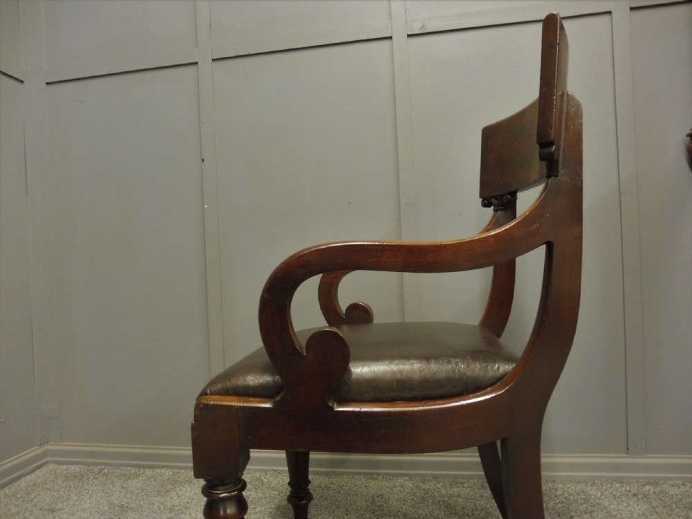EARLY 19TH CENTURY REGENCY DESK CHAIR View VIII