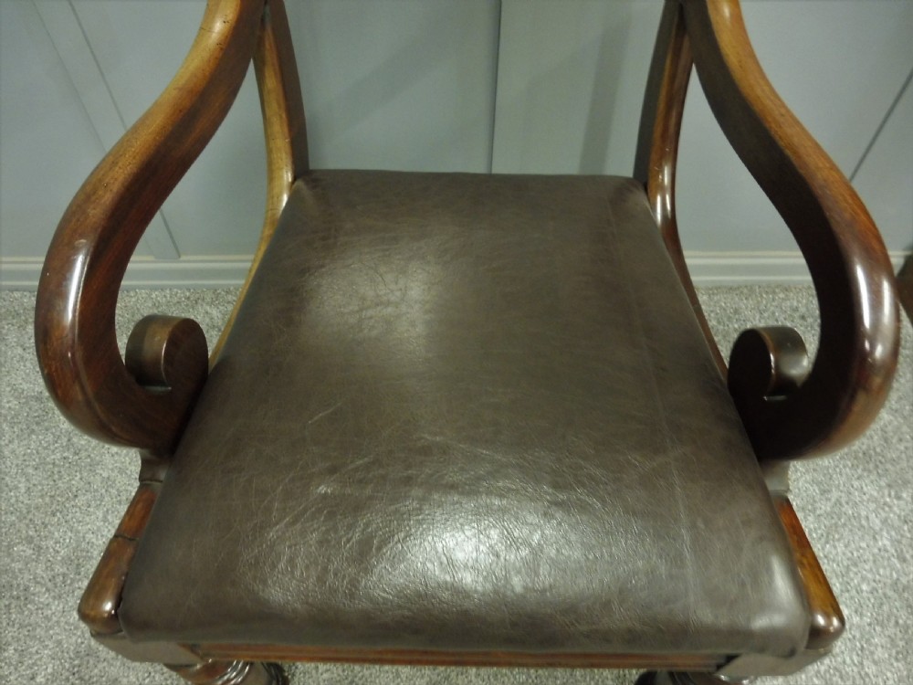 EARLY 19TH CENTURY REGENCY DESK CHAIR View X