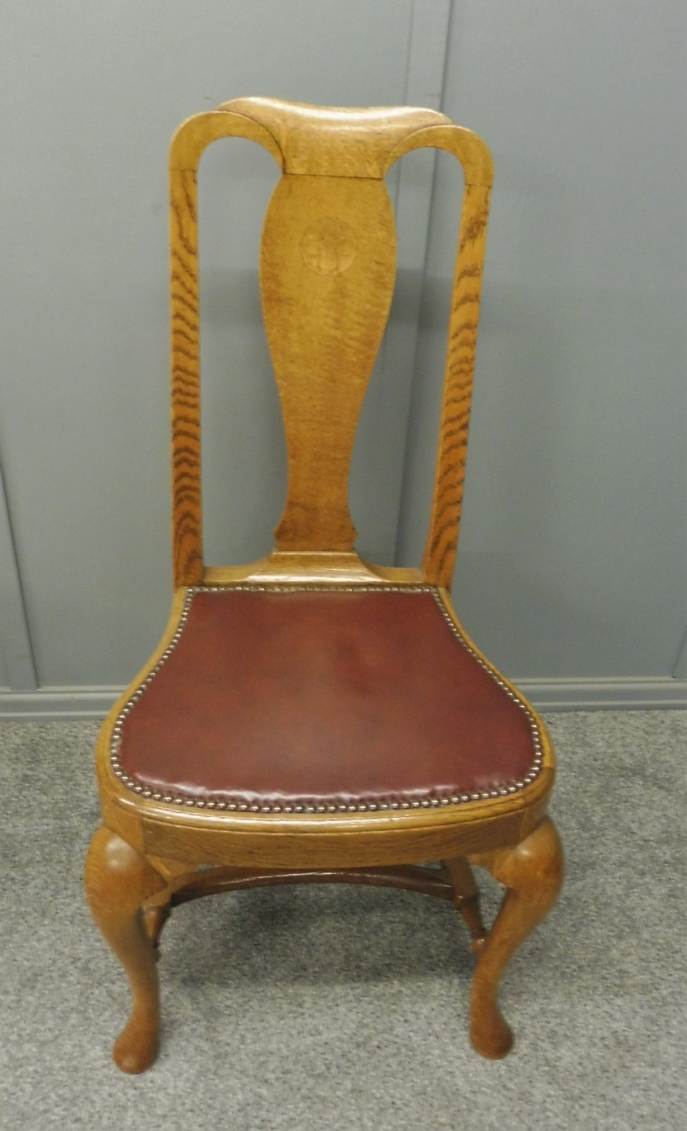 SUPERB QUALITY SET OF 6 GOLDEN OAK DINING CHAIRS View IX