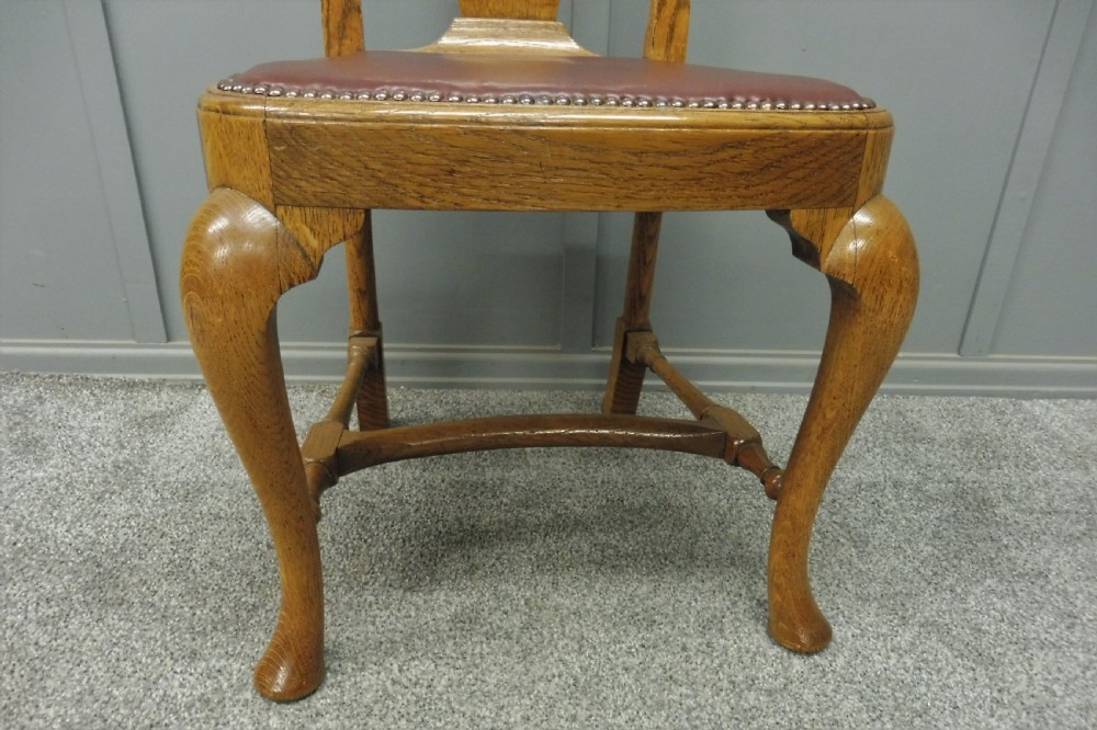 SUPERB QUALITY SET OF 6 GOLDEN OAK DINING CHAIRS View XI