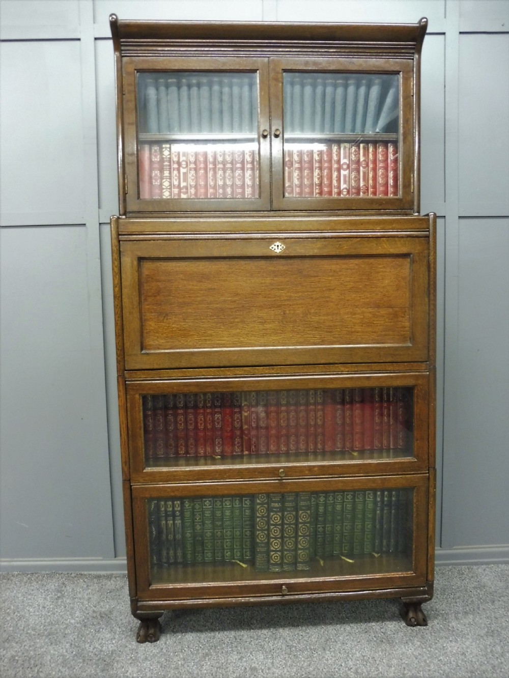 OAK LAWYERS BOOKCASE BY GUNN