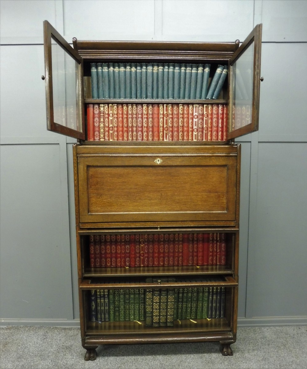 OAK LAWYERS BOOKCASE BY GUNN View X