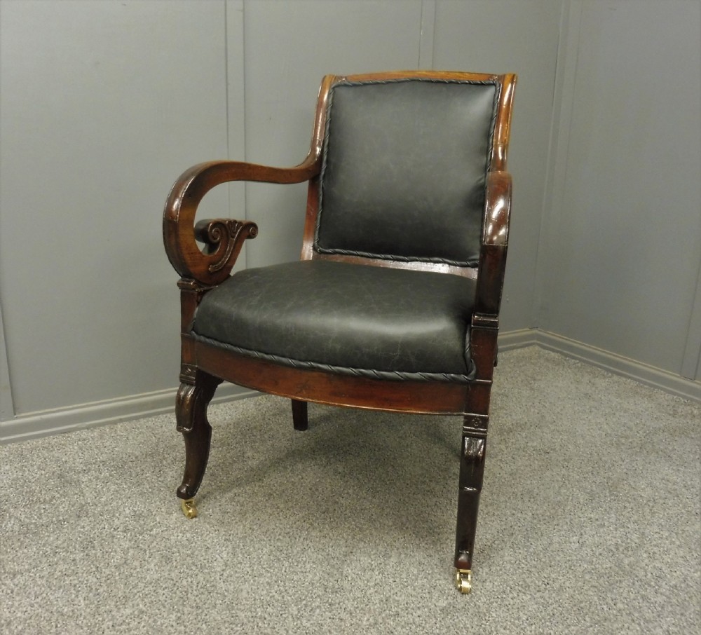 REGENCY MAHOGANY ARMCHAIR View III