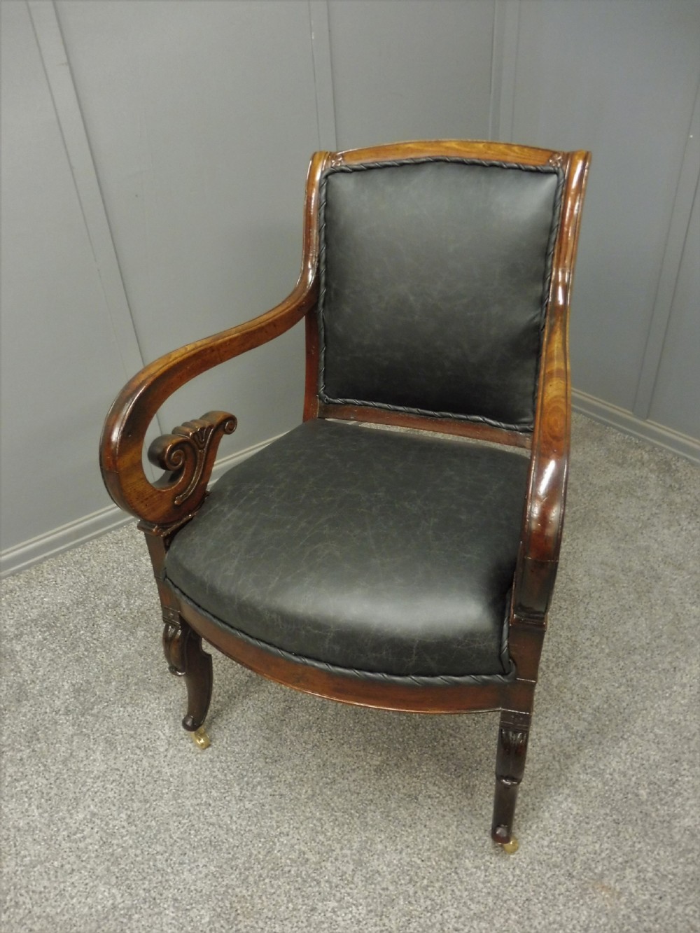 REGENCY MAHOGANY ARMCHAIR View V