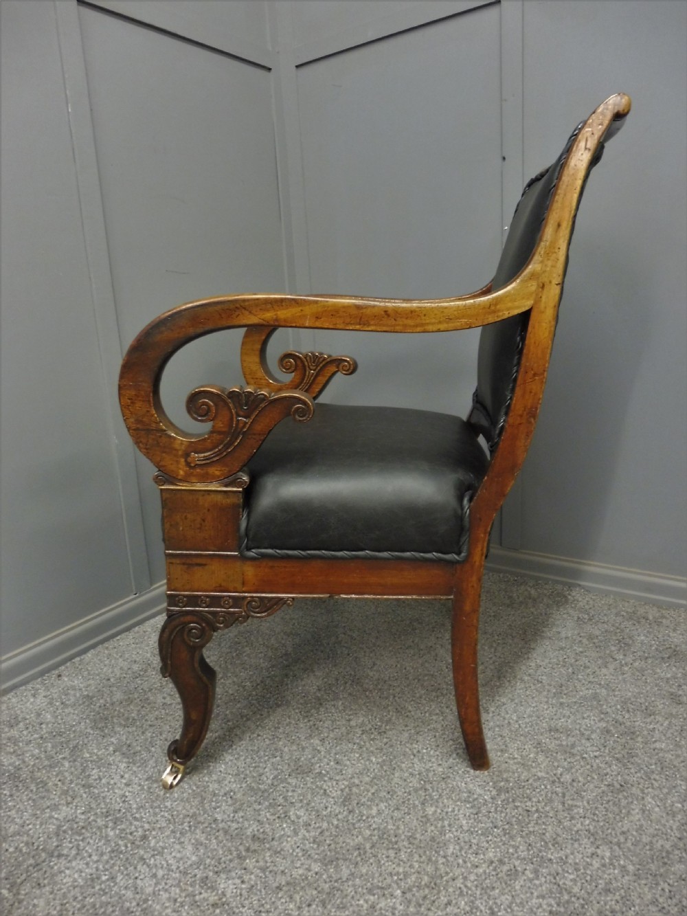 REGENCY MAHOGANY ARMCHAIR View X
