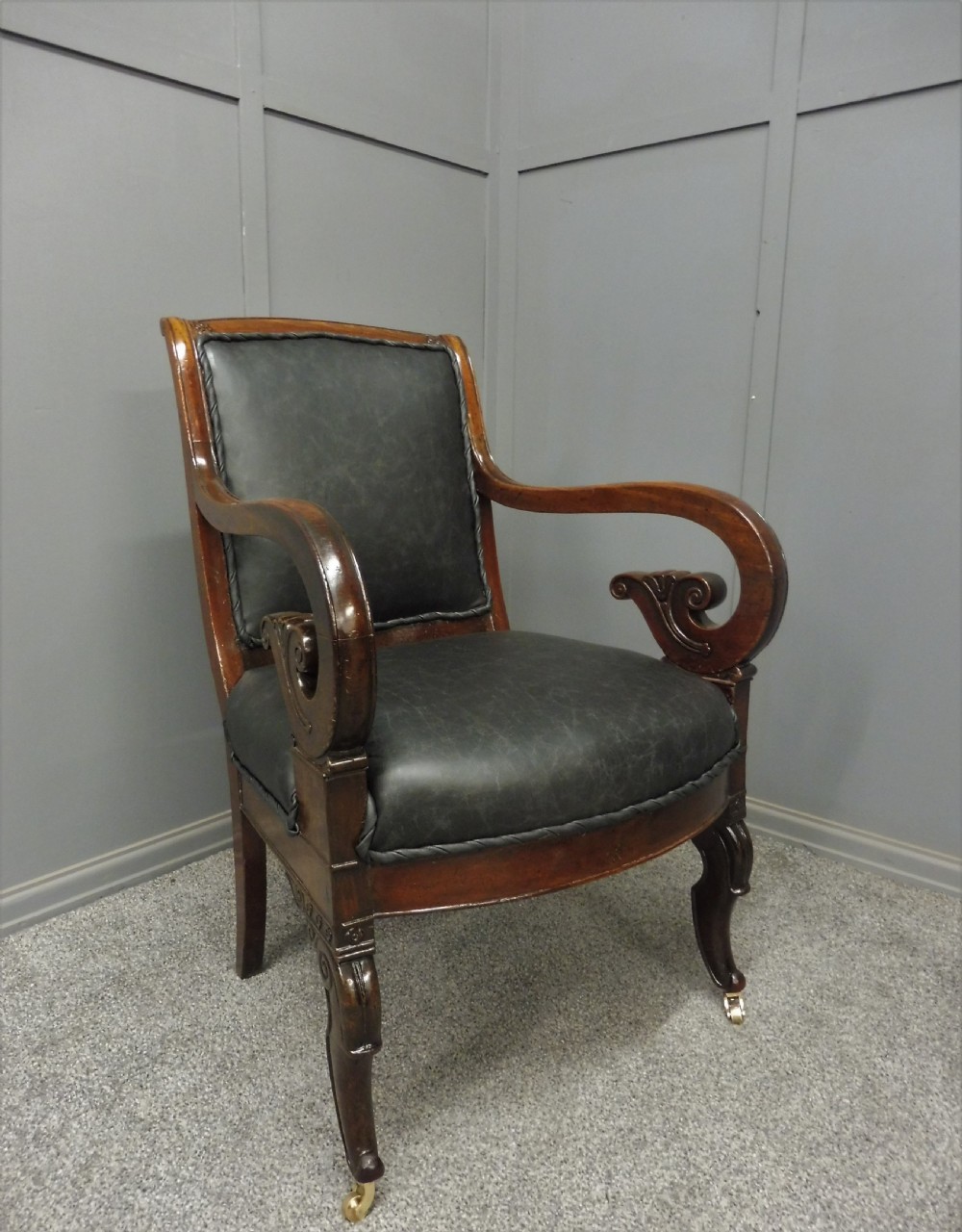 REGENCY MAHOGANY ARMCHAIR View XII