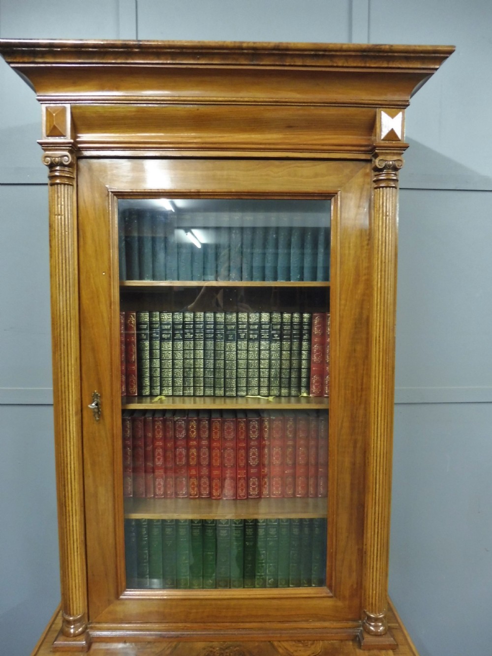 ANTIQUE FRENCH WALNUT BOOKCASE View IV