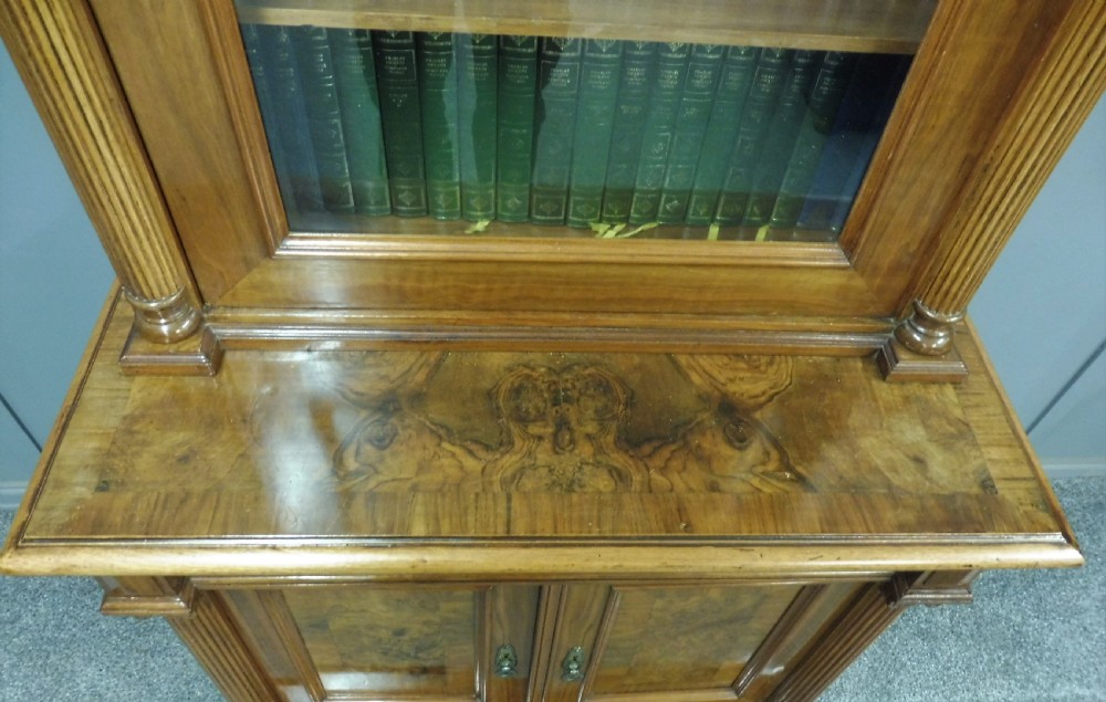 ANTIQUE FRENCH WALNUT BOOKCASE View VII
