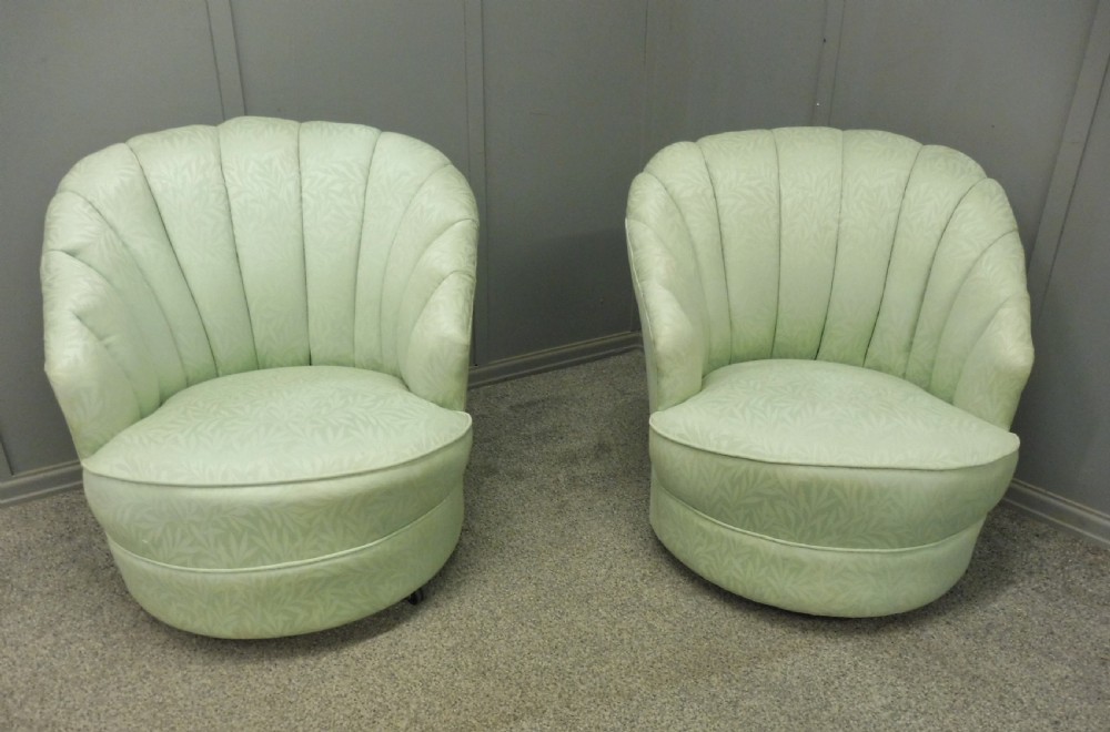 PAIR OF ART DECO TUB CHAIRS