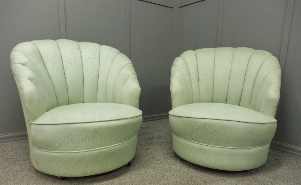 PAIR OF ART DECO TUB CHAIRS View II