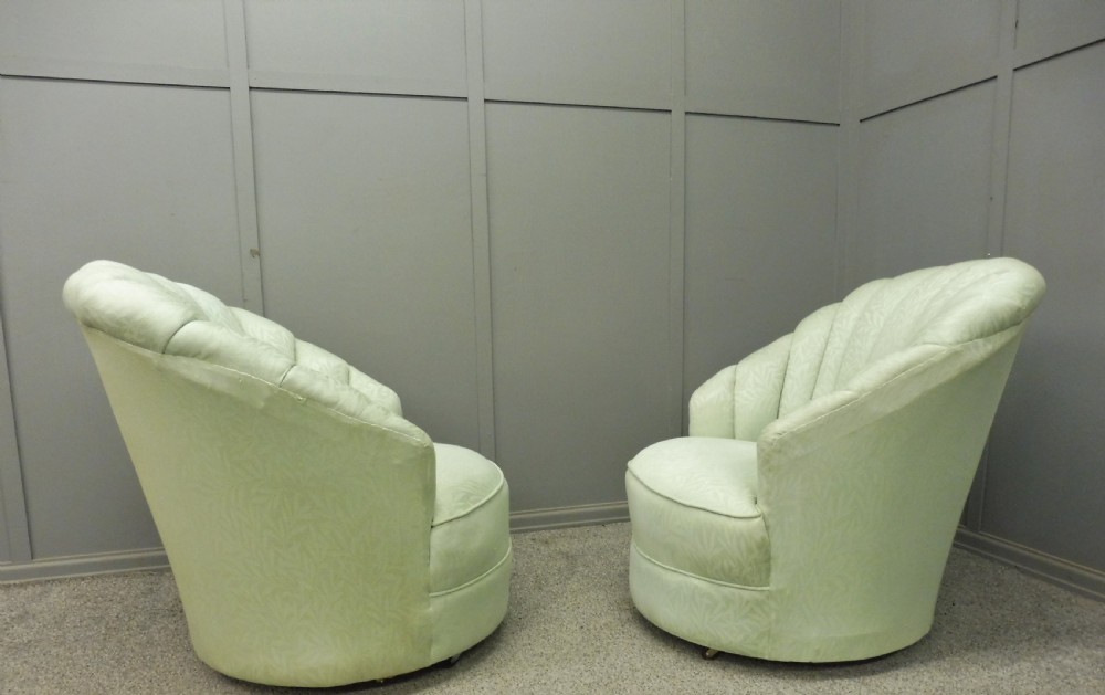 PAIR OF ART DECO TUB CHAIRS View III