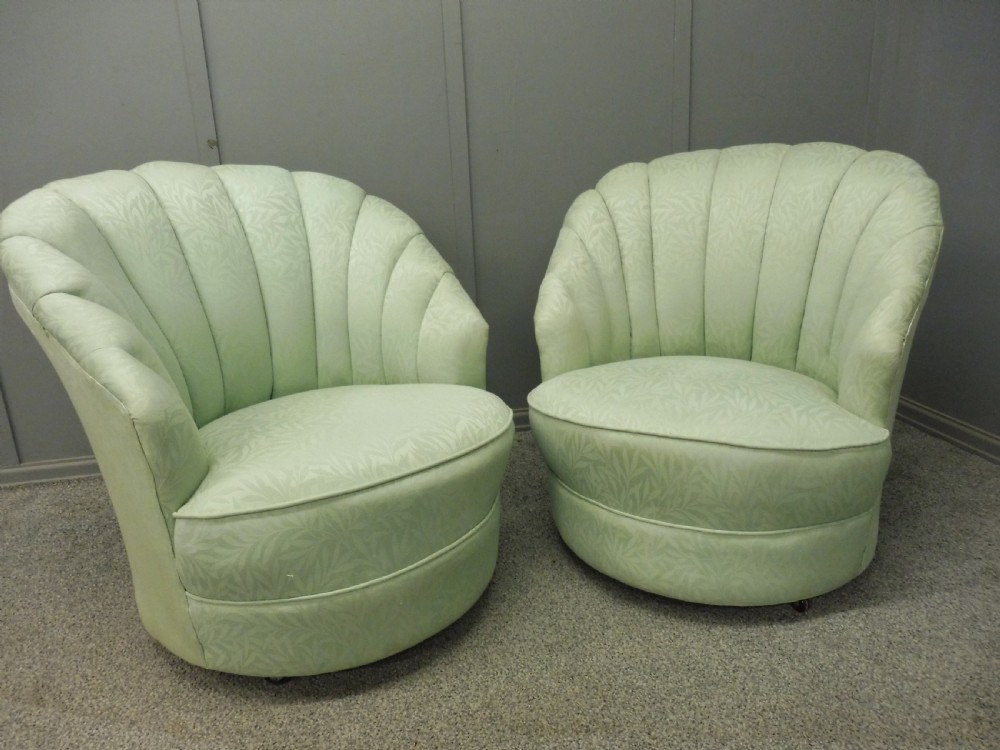 PAIR OF ART DECO TUB CHAIRS View XVI