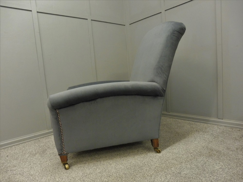NEWLY UPHOLSTERED HOWARD STYLE ARMCHAIR View V
