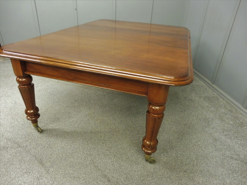 VICTORIAN MAHOGANY EXTENDING DINING TABLE AND 6 CHAIRS View VIII