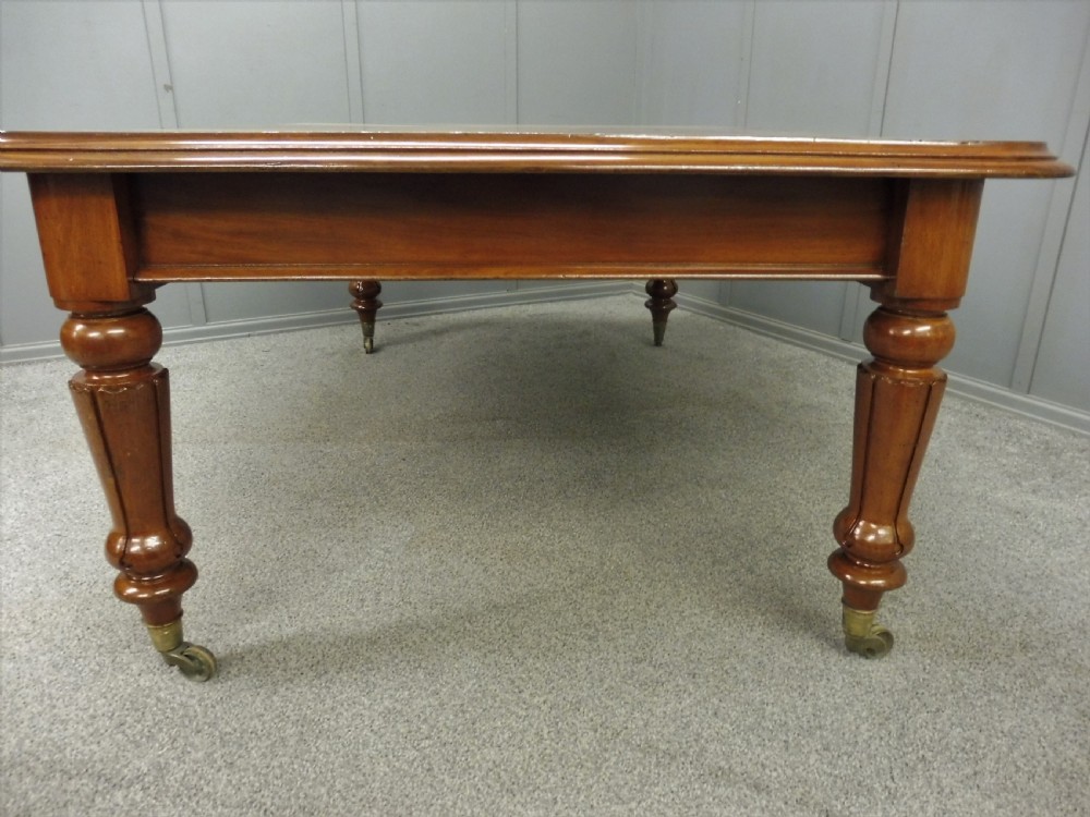 VICTORIAN MAHOGANY EXTENDING DINING TABLE AND 6 CHAIRS View IX