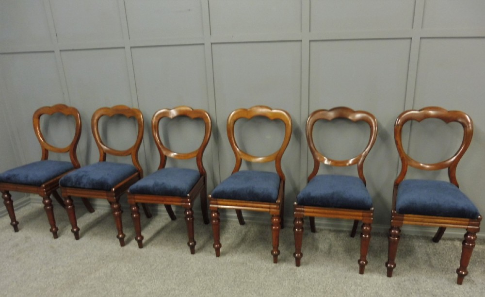 VICTORIAN MAHOGANY EXTENDING DINING TABLE AND 6 CHAIRS View XII