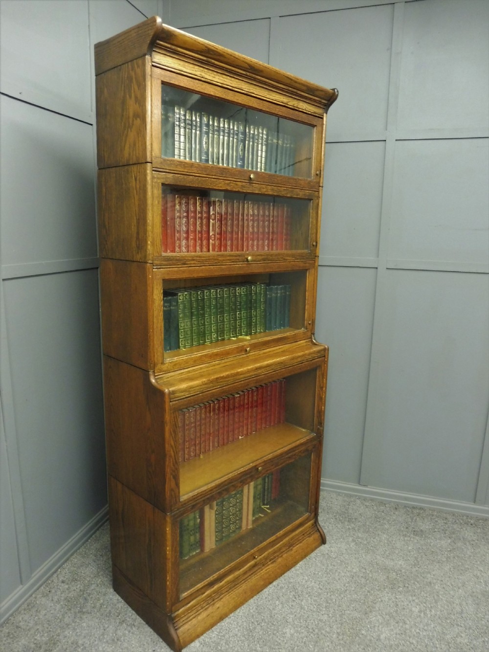 TALL EDWARDIAN GUNN LAWYERS BOOKCASE