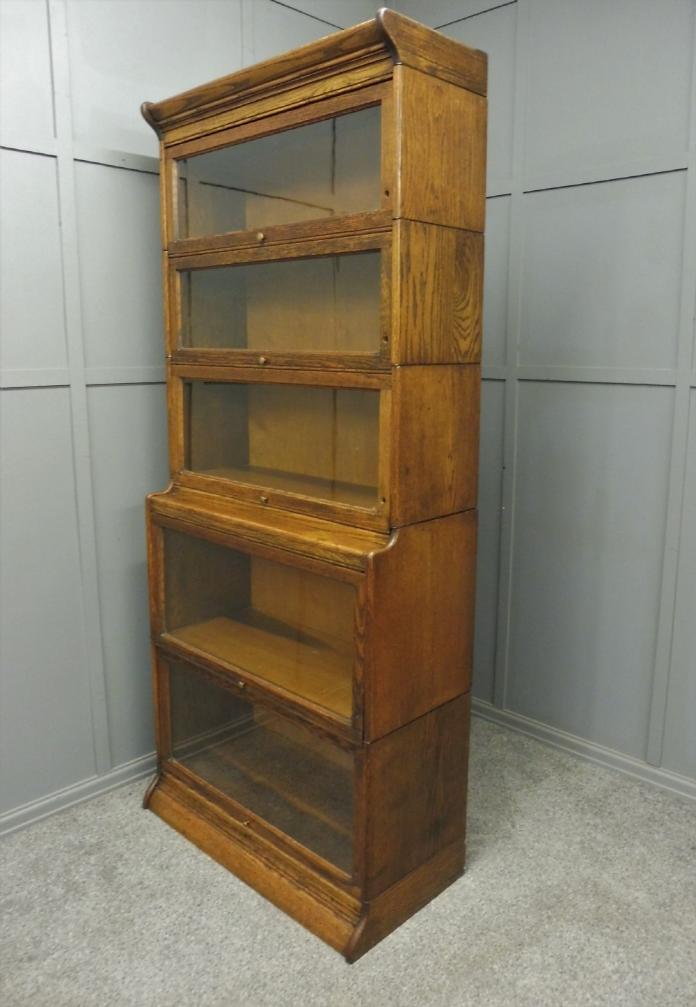 TALL EDWARDIAN GUNN LAWYERS BOOKCASE View III