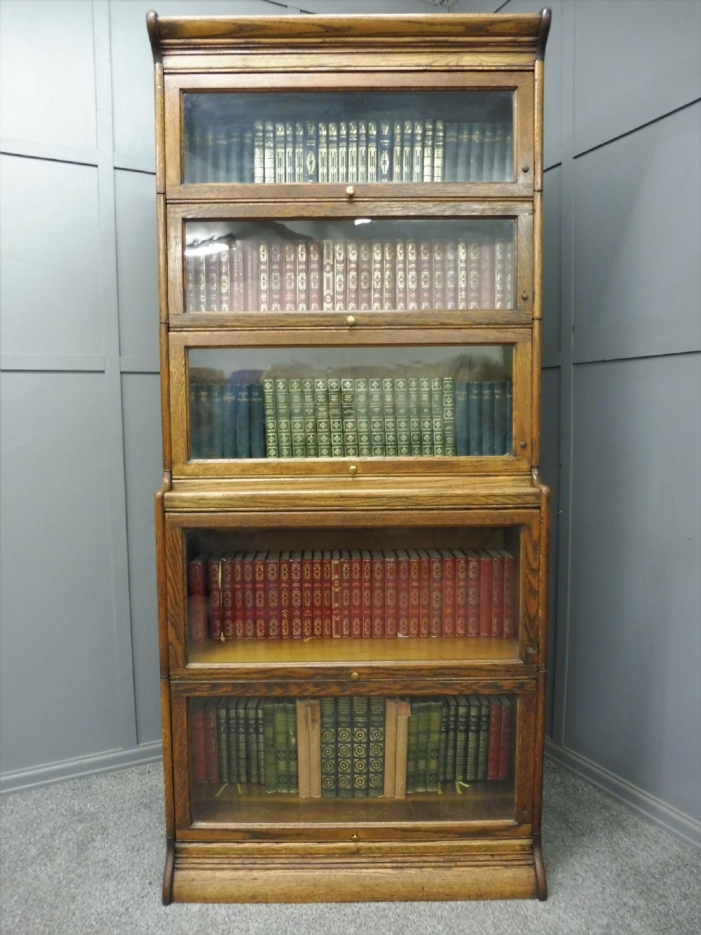 TALL EDWARDIAN GUNN LAWYERS BOOKCASE View V