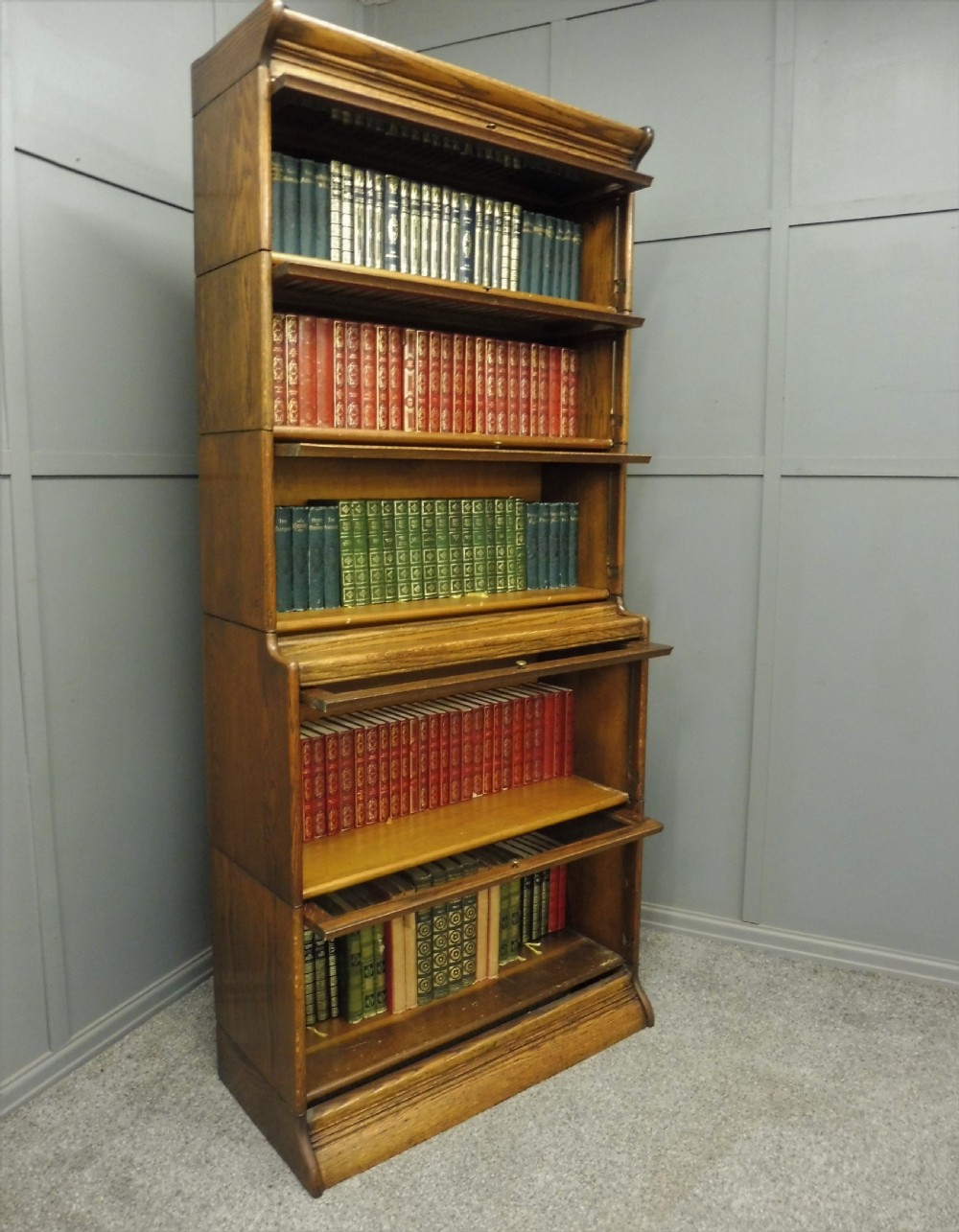 TALL EDWARDIAN GUNN LAWYERS BOOKCASE View VIII