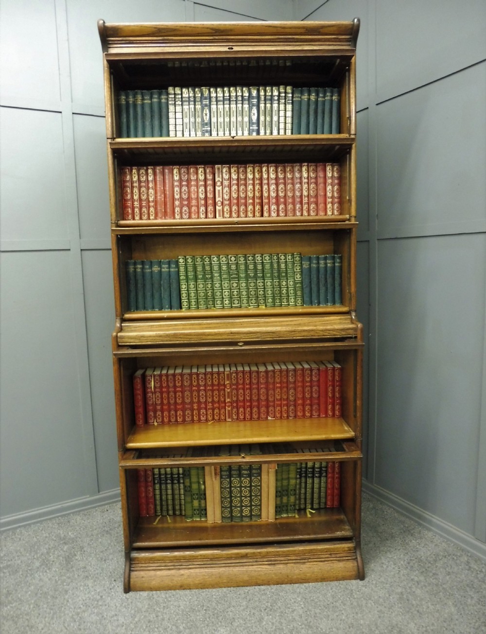 TALL EDWARDIAN GUNN LAWYERS BOOKCASE View IX