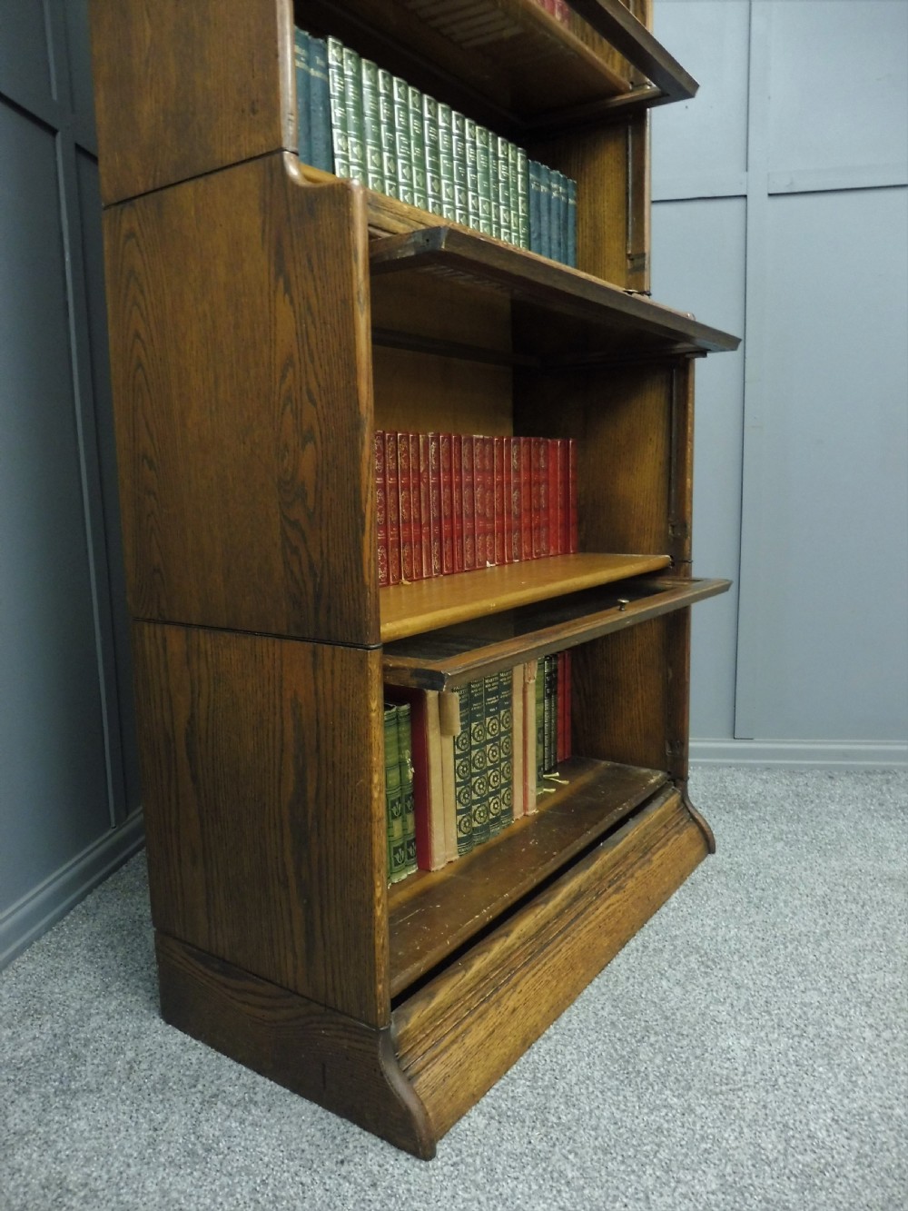 TALL EDWARDIAN GUNN LAWYERS BOOKCASE View XI