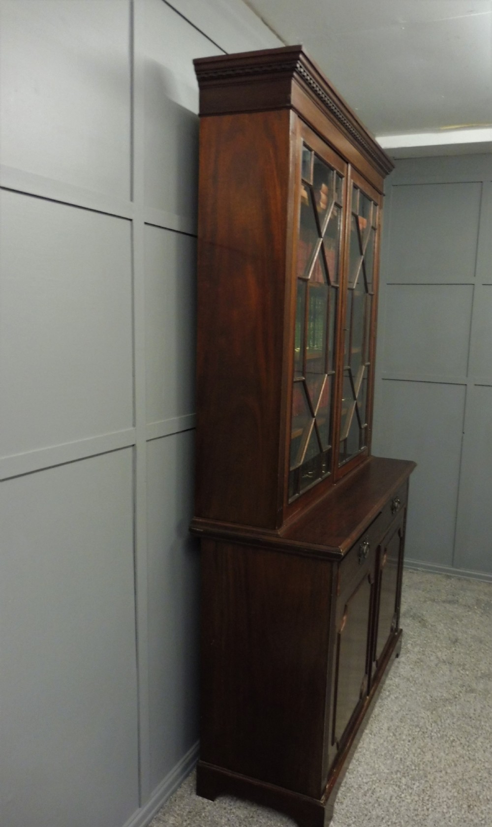 LATE 19TH CENTURY CABINET BOOKCASE View IV